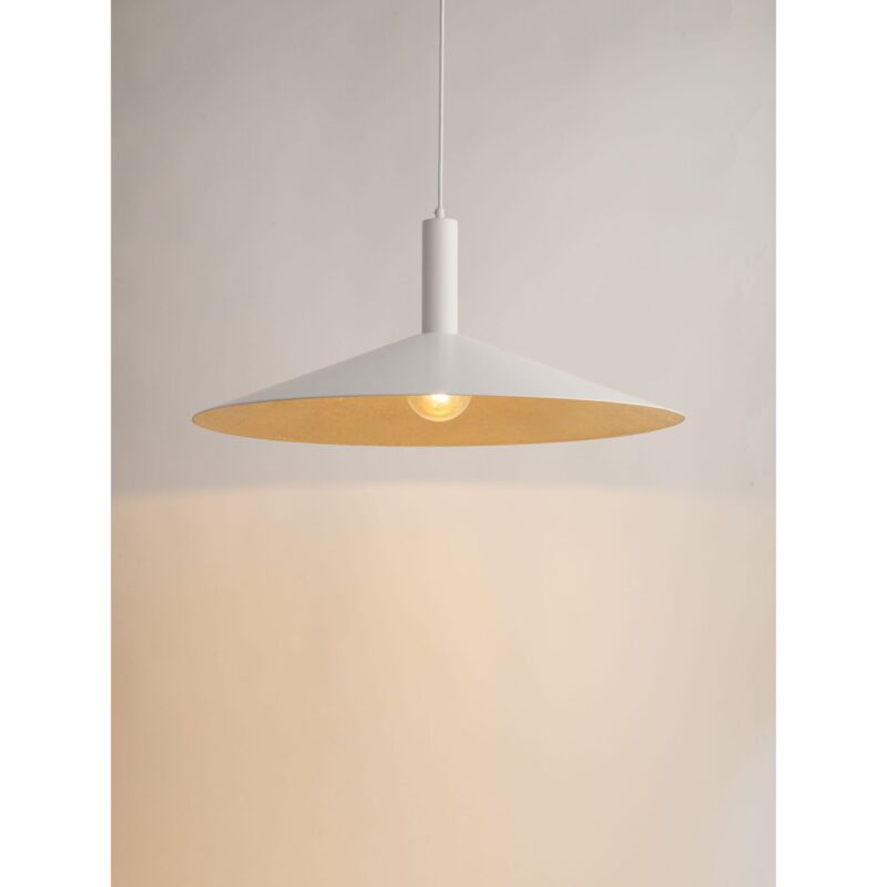 Lampa Wisząca Sigma Capri M Biały/Złoty x1