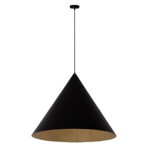 Lampa Wisząca Sigma Vesuvio Czarny/Złoty L x3