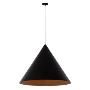 Lampa Wisząca Sigma Vesuvio Czarny/Miedziany L x3