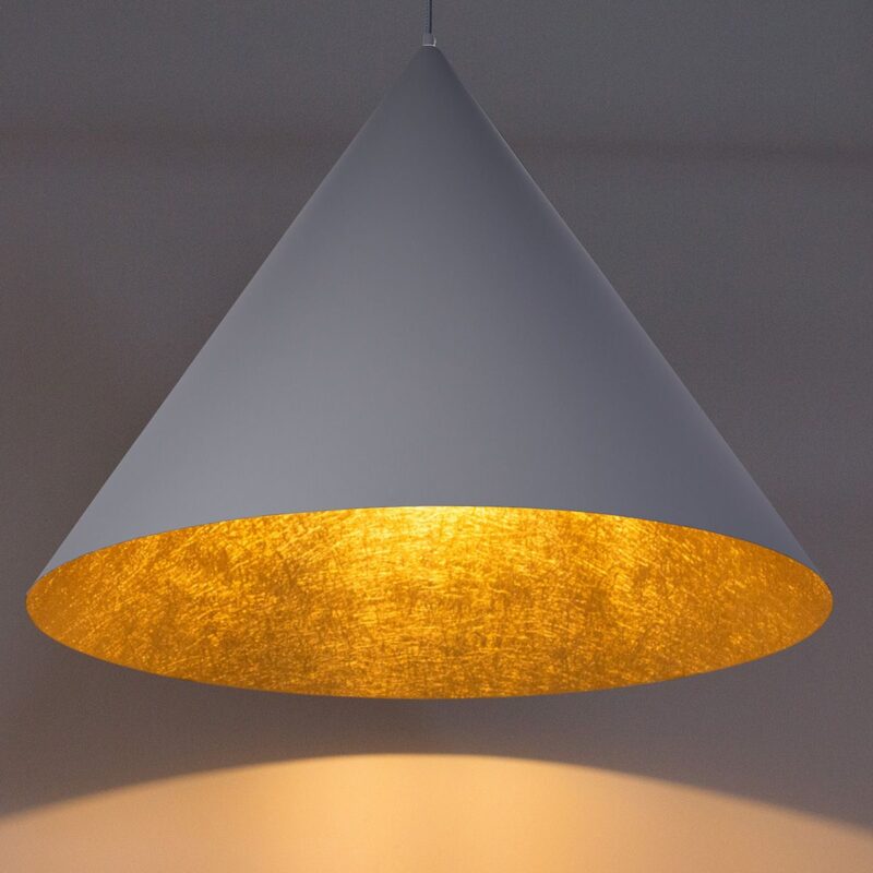 Lampa Wisząca Sigma Vesuvio Szary/Złoty L x3