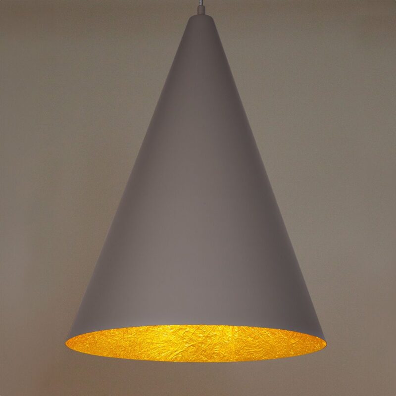 Lampa Wisząca Sigma Vesuvio Taupe/Złoty S x1