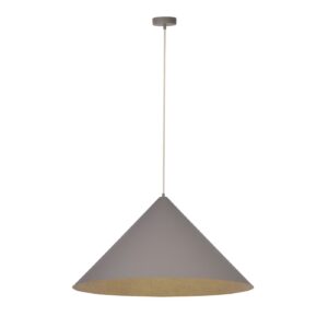 Lampa Wisząca Sigma Vesuvio Taupe/Złoty M x1