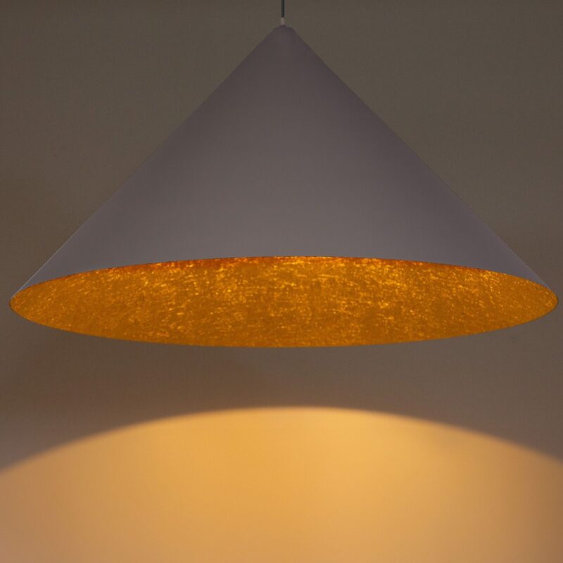 Lampa Wisząca Sigma Vesuvio Taupe/Złoty M x3