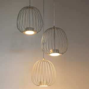 Lampa Wisząca Sigma Bell Plus Szary Beż x3