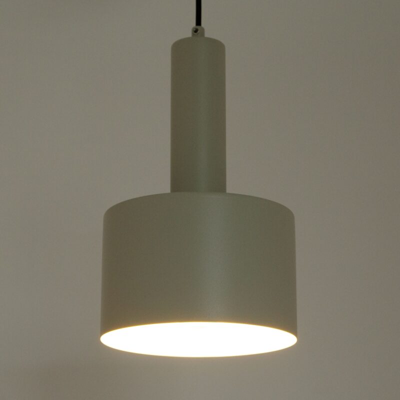 Lampa Wisząca Sigma Vitrum Walec Szary Beż x1