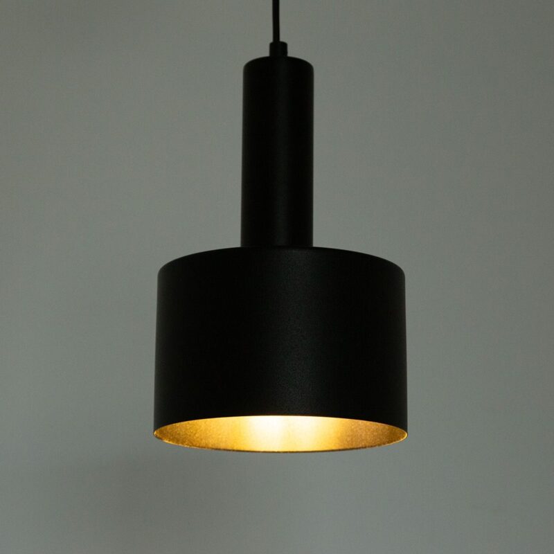 Lampa Wisząca Sigma Vitrum Walec Czarny x1
