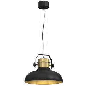 Żyrandol Luminex Helsing Black/gold x1