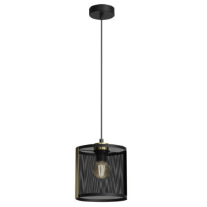 Żyrandol Luminex Kaga Black/gold x1