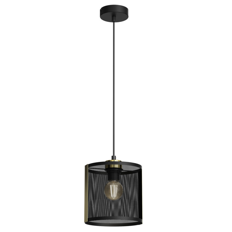 Żyrandol Luminex Kaga Black/gold x1