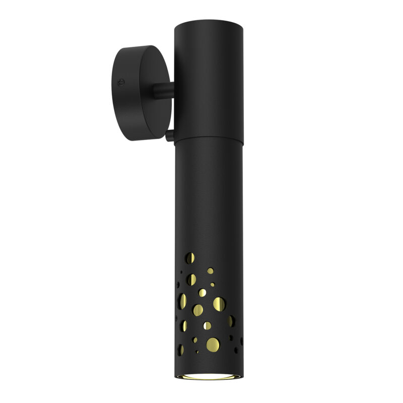 Kinkiet Luminex Altro Buble Black/gold x1