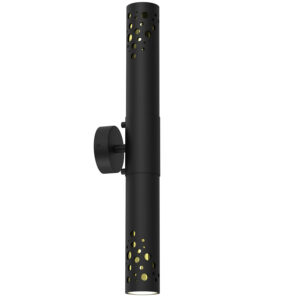 Kinkiet Luminex Altro Buble Black/gold x2