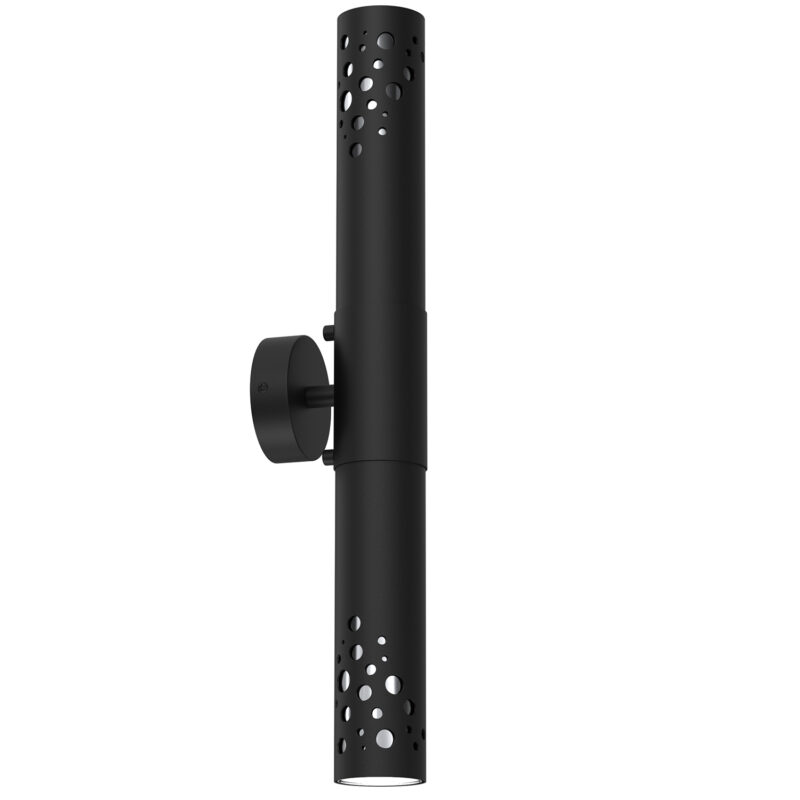 Kinkiet Luminex Altro Buble Black/chrome x2
