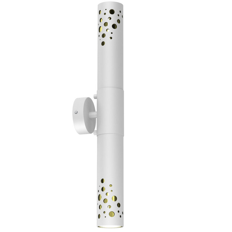 Kinkiet Luminex Altro Buble White/gold x2