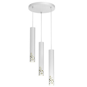 Żyrandol Luminex Altro Buble Plate Dia 300 Mm White/gold x3