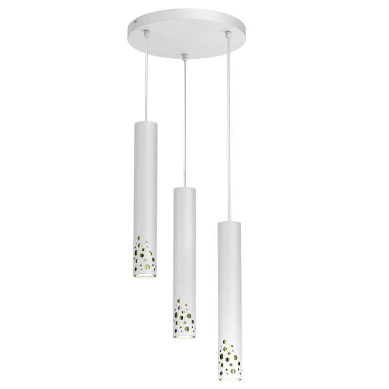 Żyrandol Luminex Altro Buble Plate Dia 300 Mm White/gold x3