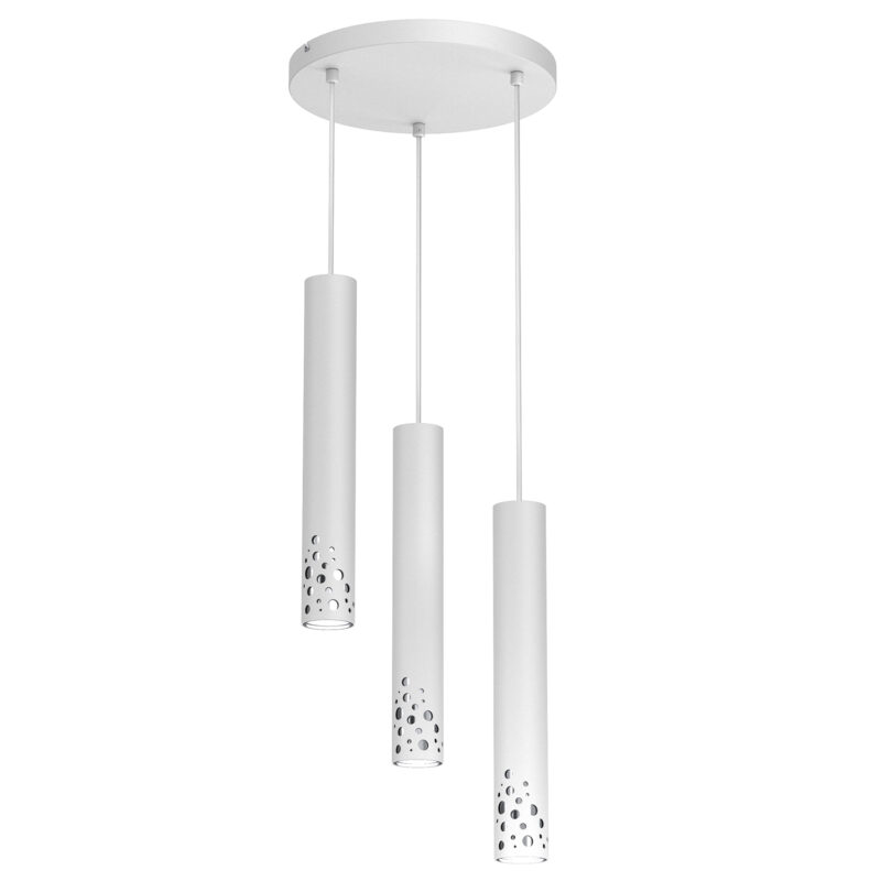 Żyrandol Luminex Altro Buble Plate Dia 300 Mm White/chrome x3