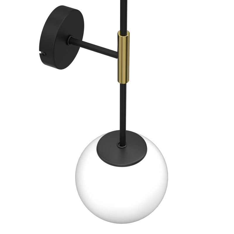 Kinkiet Luminex Glame Black/gold x2 - obrazek 3