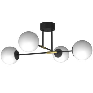Plafon Luminex Glame Black/gold x4