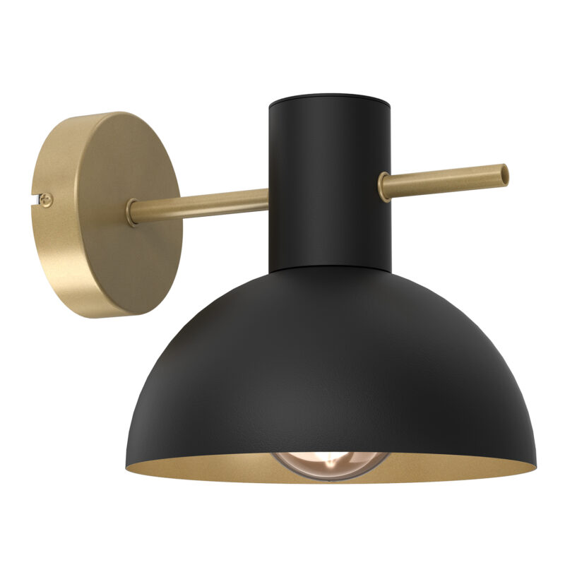 Kinkiet Luminex Estate Mini Black/gold x1