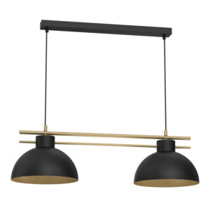 Żyrandol Luminex Estate Shade Dia 290 Mm Black/gold x2
