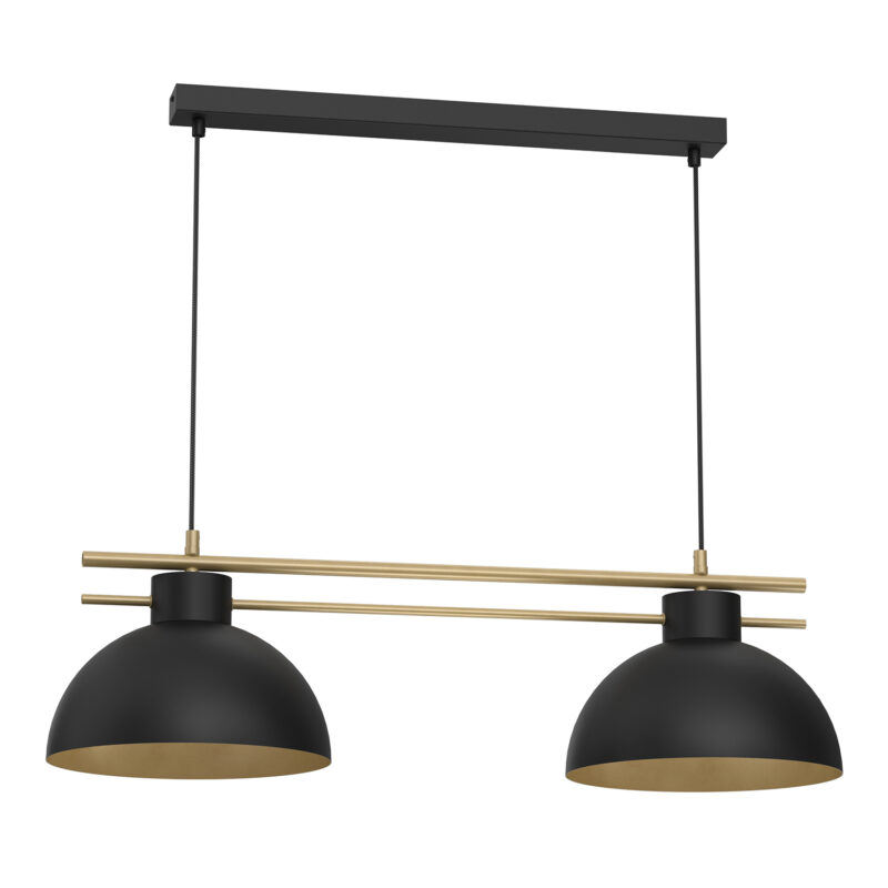 Żyrandol Luminex Estate Shade Dia 290 Mm Black/gold x2