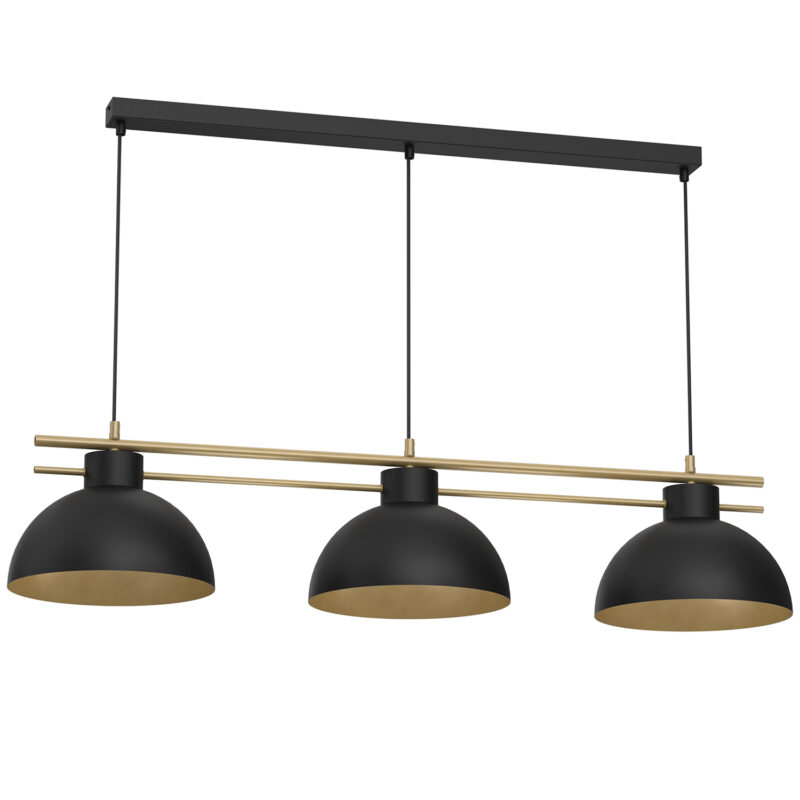 Żyrandol Luminex Estate Shade Dia 290 Mm Black/gold x3