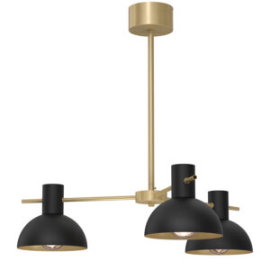 Żyrandol Luminex Estate Mini Black/gold x3