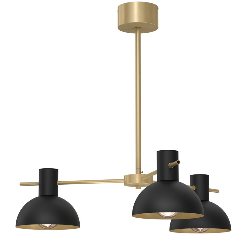 Żyrandol Luminex Estate Mini Black/gold x3