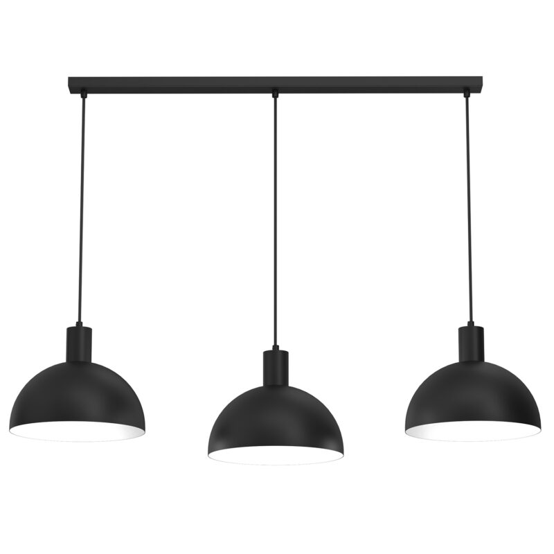 Żyrandol Luminex Handa Black x3