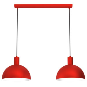 Żyrandol Luminex Handa Red x2