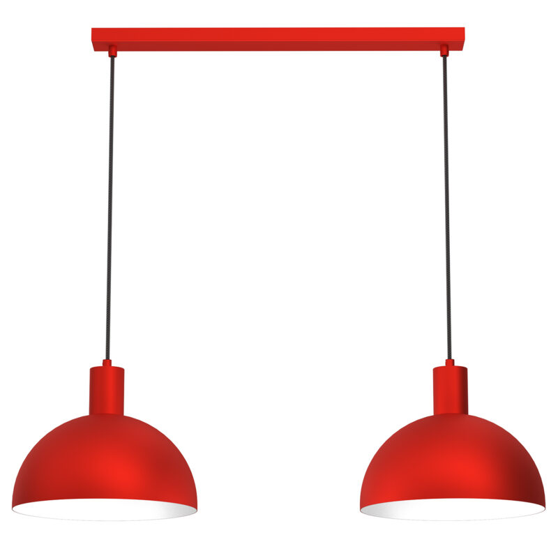 Żyrandol Luminex Handa Red x2