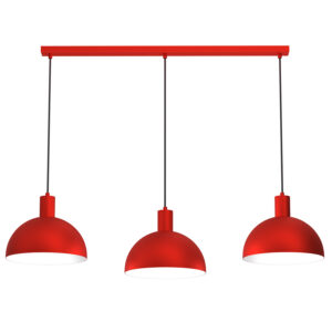 Żyrandol Luminex Handa Red x3