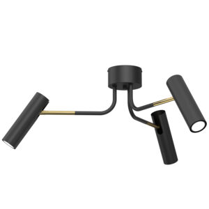 Plafon Luminex Ramiona Axion Black/gold x3