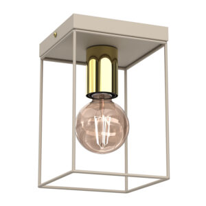 Plafon Luminex Homen Beige/gold x1