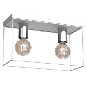 Plafon Luminex Homen White/chrome x2