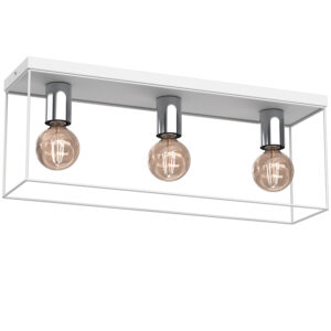 Plafon Luminex Homen White/chrome x3