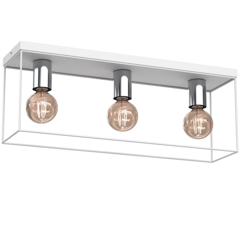 Plafon Luminex Homen White/chrome x3