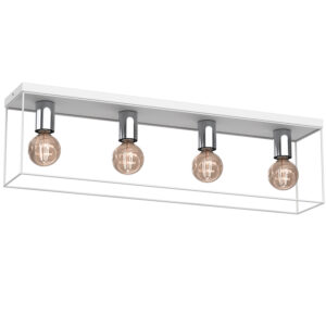 Plafon Luminex Homen White/chrome x4