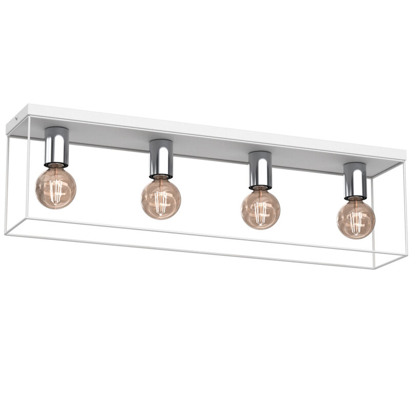 Plafon Luminex Homen White/chrome x4