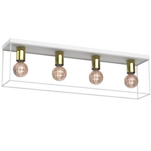 Plafon Luminex Homen White/gold x4