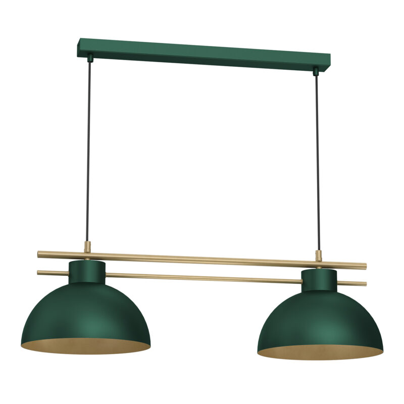 Żyrandol Luminex Estate Shade Dia 290 Mm Green/gold x2