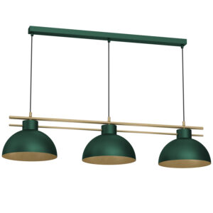 Żyrandol Luminex Estate Shade Dia 290 Mm Green/gold x3