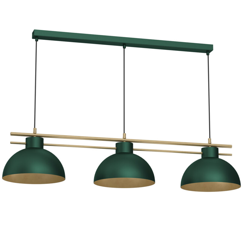 Żyrandol Luminex Estate Shade Dia 290 Mm Green/gold x3
