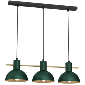 Żyrandol Luminex Estate Mini Shade Dia 180 Mm Green/gold x3