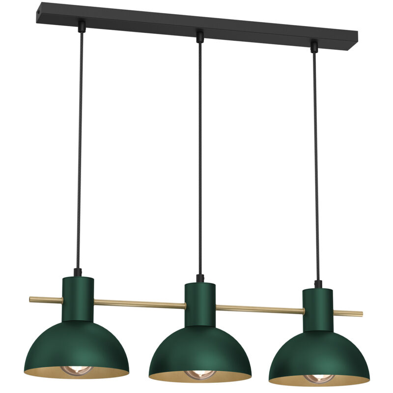 Żyrandol Luminex Estate Mini Shade Dia 180 Mm Green/gold x3