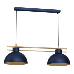 Żyrandol Luminex Estate Shade Dia 290 Mm Dark-blue/gold x2