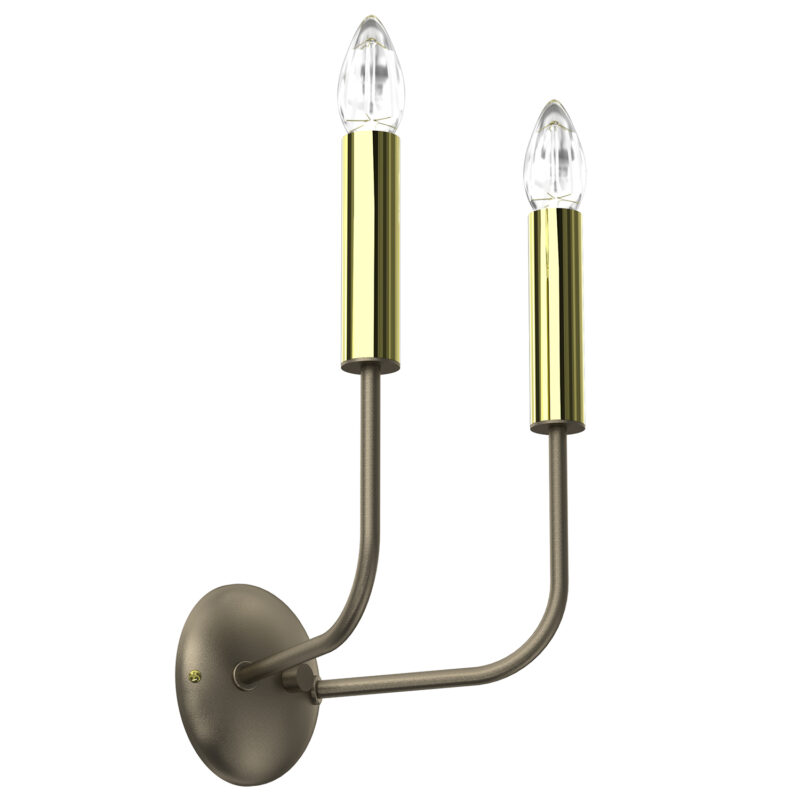 Kinkiet Luminex Akasya Titanium Gold/gold x2