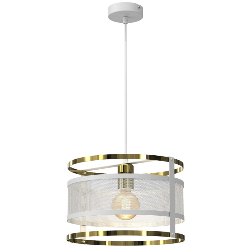 Żyrandol Luminex Rim White/gold x1