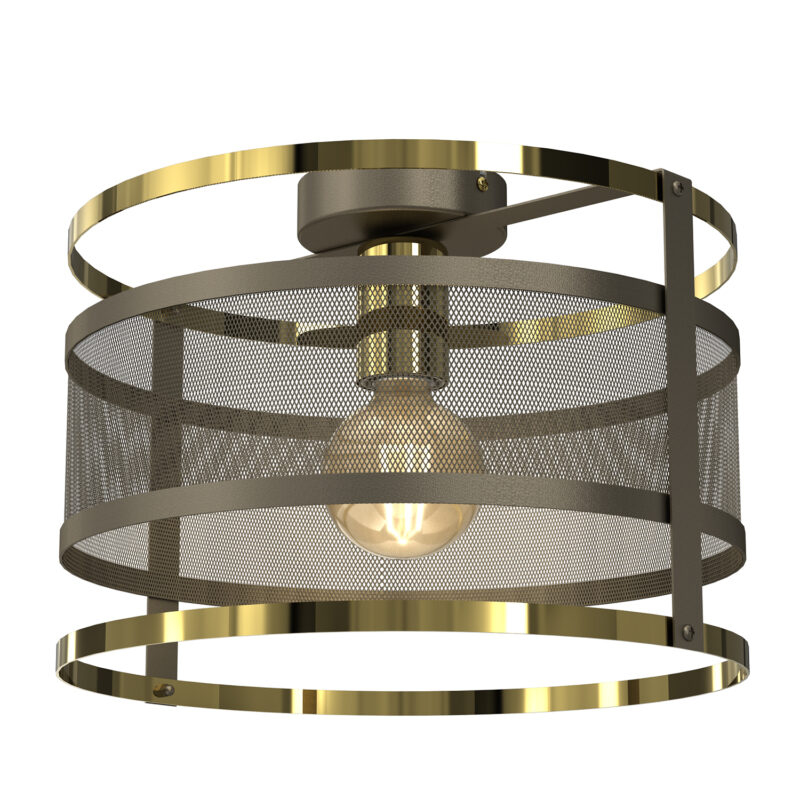 Plafon Luminex Rim Titanium Gold/gold x1