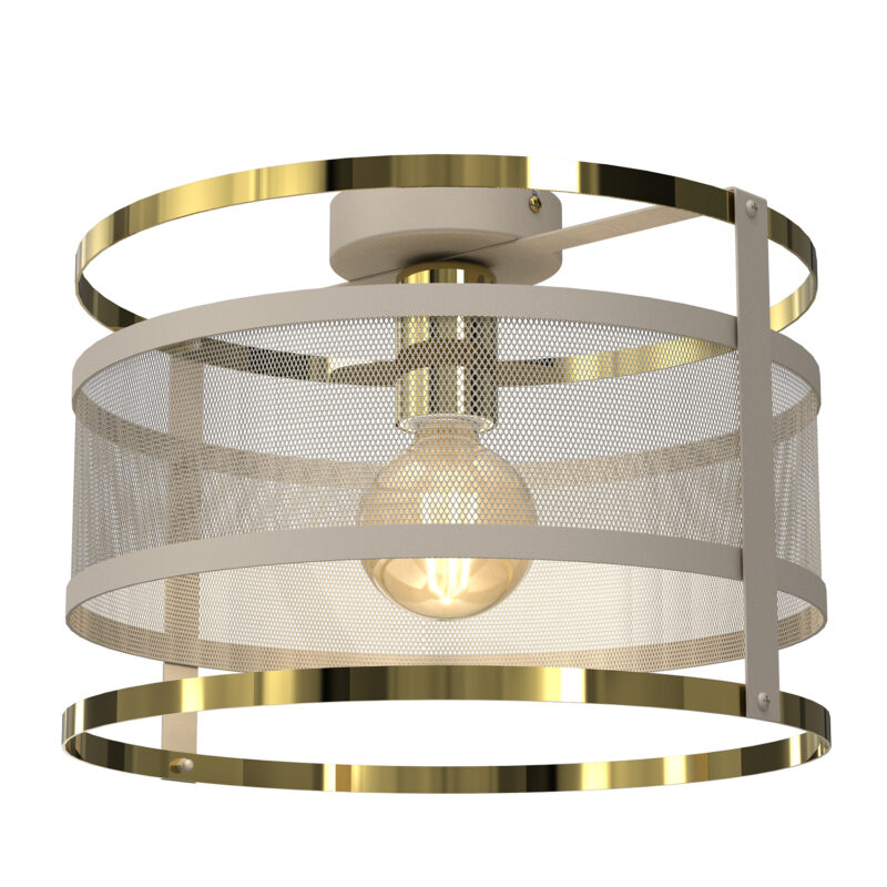 Plafon Luminex Rim Beige/gold x1